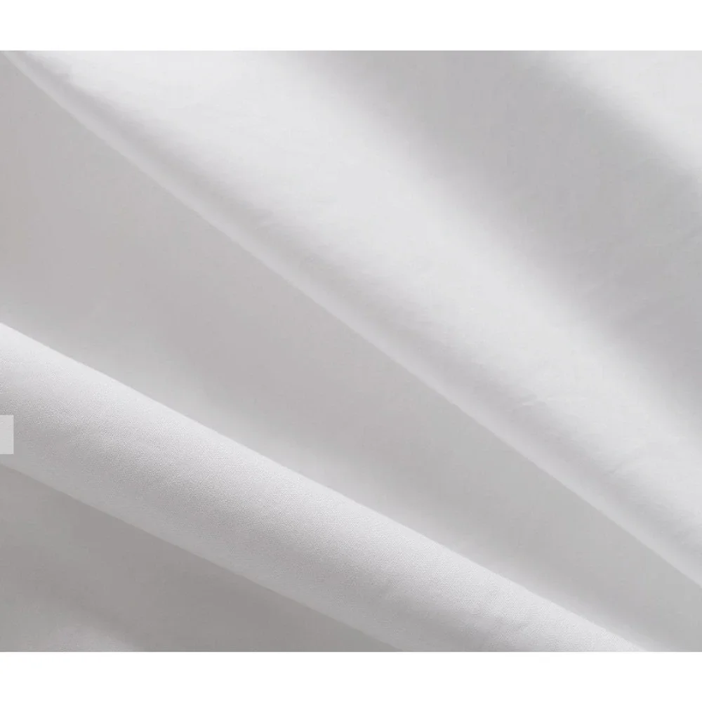 Pottery Barn WHITE Classic Organic Sheets - Twin XL - Dorm - FITTED + Flat Sheet